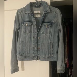 Hollister Women's Light Blue Jean Jacket